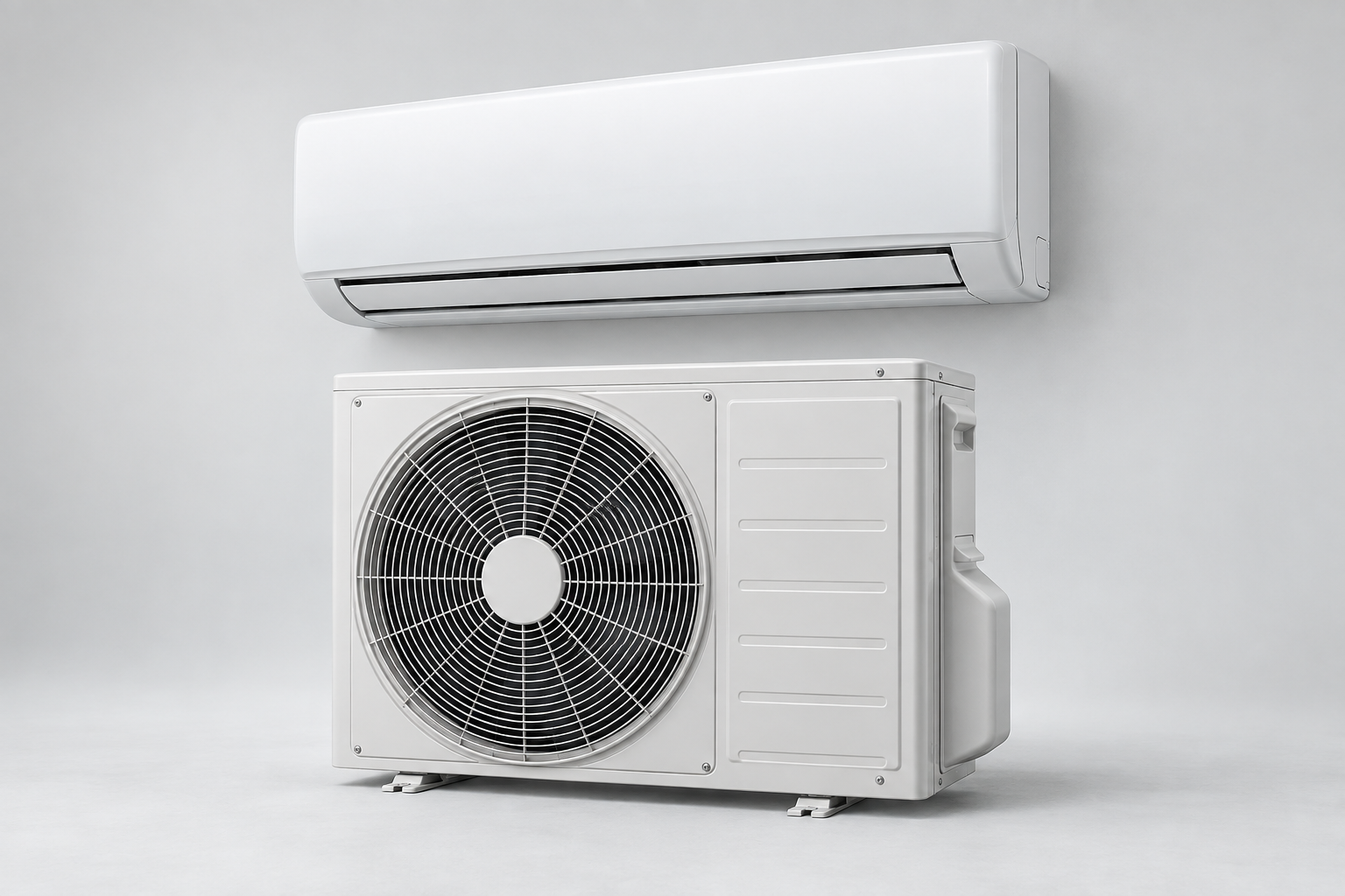 Brand-free indoor and outdoor mini-split units